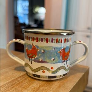 Very Rare MacKenzie-Childs Cardinal Baby Cup